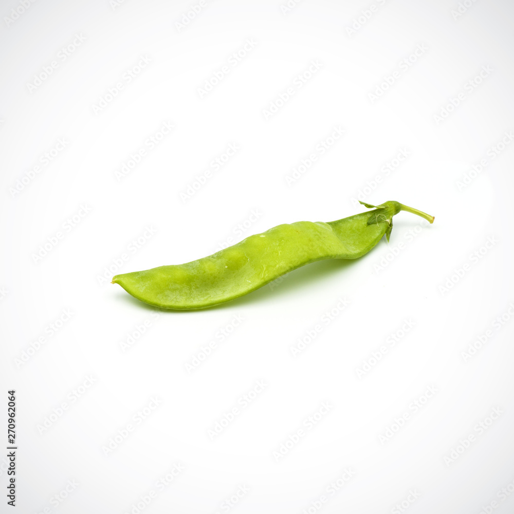 Soft peas, one piece isolated ,on the white background. Soft peas, one piece isolated ,on the white background.