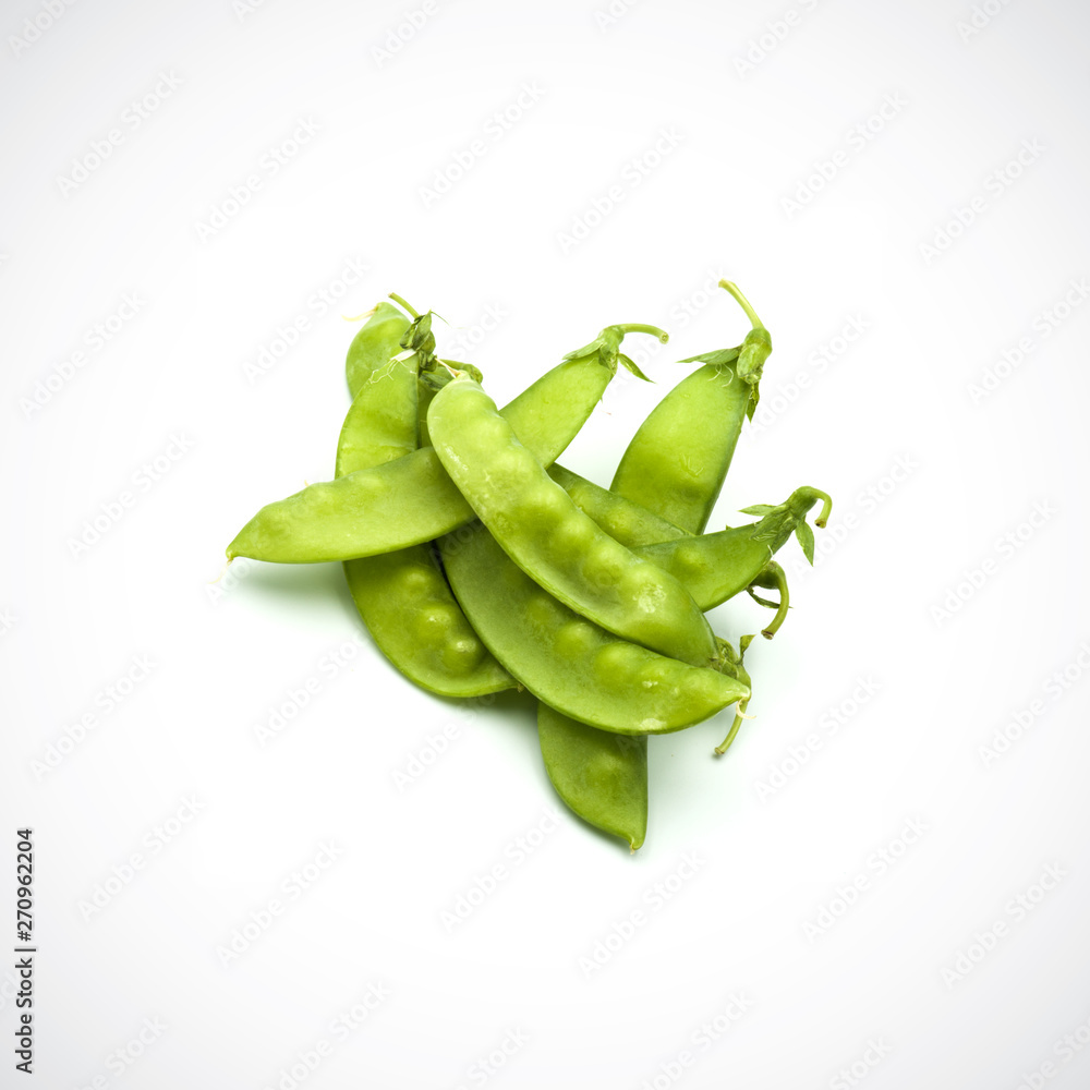 Soft peas, isolated ,on the white background. Soft peas, isolated ,on the white background.