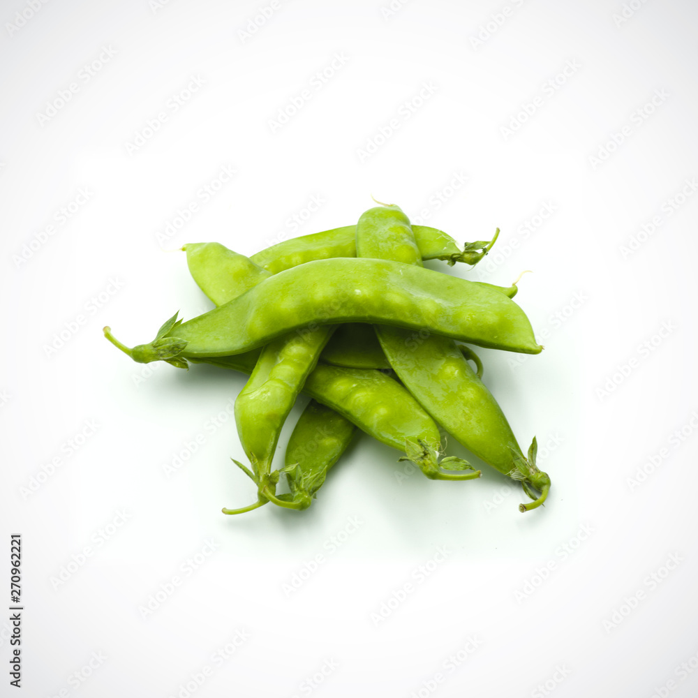 Soft peas, isolated ,on the white background. Soft peas, isolated ,on the white background.