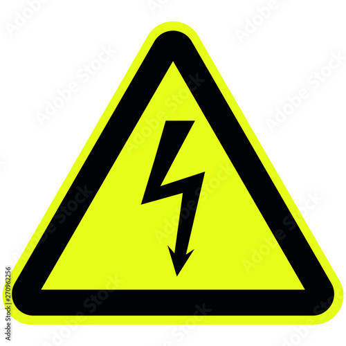 Attention electricity sign 
