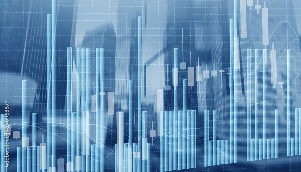 Stock Market Graph and Bar Chart. Abstract blurred universal business background. Stock Market Graph and Bar Chart. Abstract blurred universal business background.
