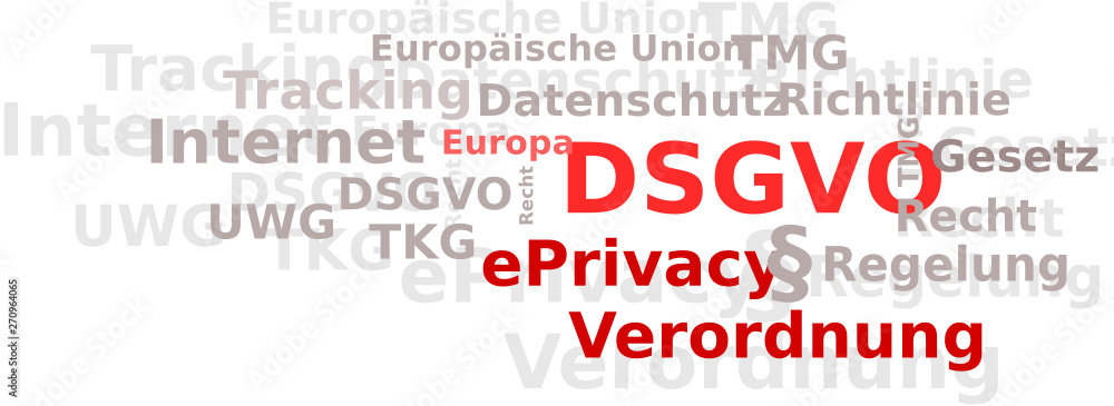DSGVO Datenschutzverordnung Textwolke