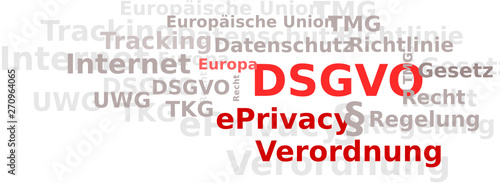 DSGVO Datenschutzverordnung Textwolke