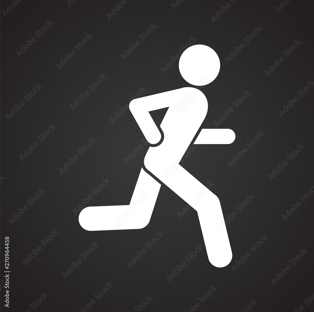 Running related icon on background for graphic and web design. Simple illustration. Internet concept symbol for website button or mobile app. Running related icon on background for graphic and web design. Simple illustration. Internet concept symbol for website button or mobile app.