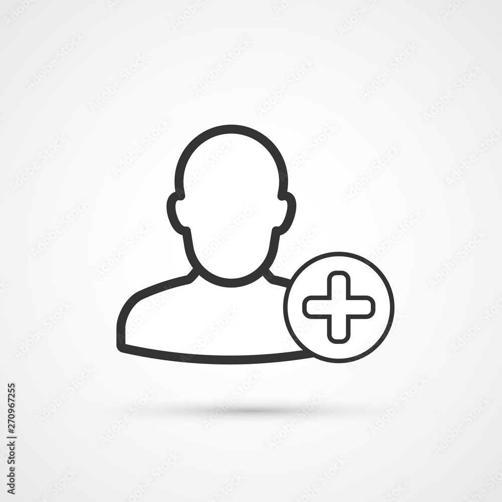 Personal targeted flat line trendy black icon. Vector eps10 Personal targeted flat line trendy black icon. Vector eps10