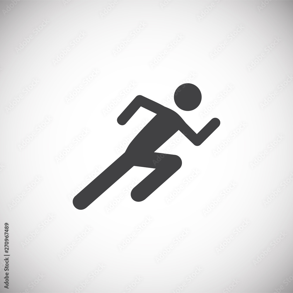 Running related icon on background for graphic and web design. Simple illustration. Internet concept symbol for website button or mobile app. Running related icon on background for graphic and web design. Simple illustration. Internet concept symbol for website button or mobile app.