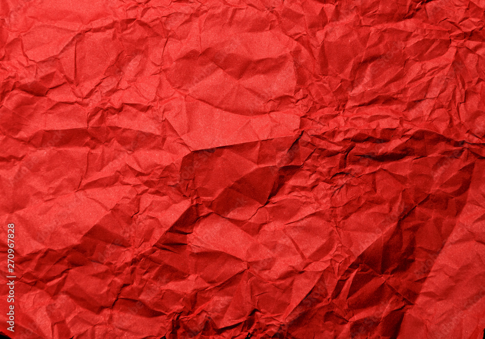 Crumpled red paper texture Crumpled red paper texture