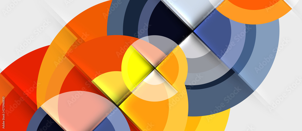 Geometric design abstract background - circles Geometric design abstract background - circles