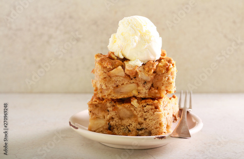 Apple and nut cake