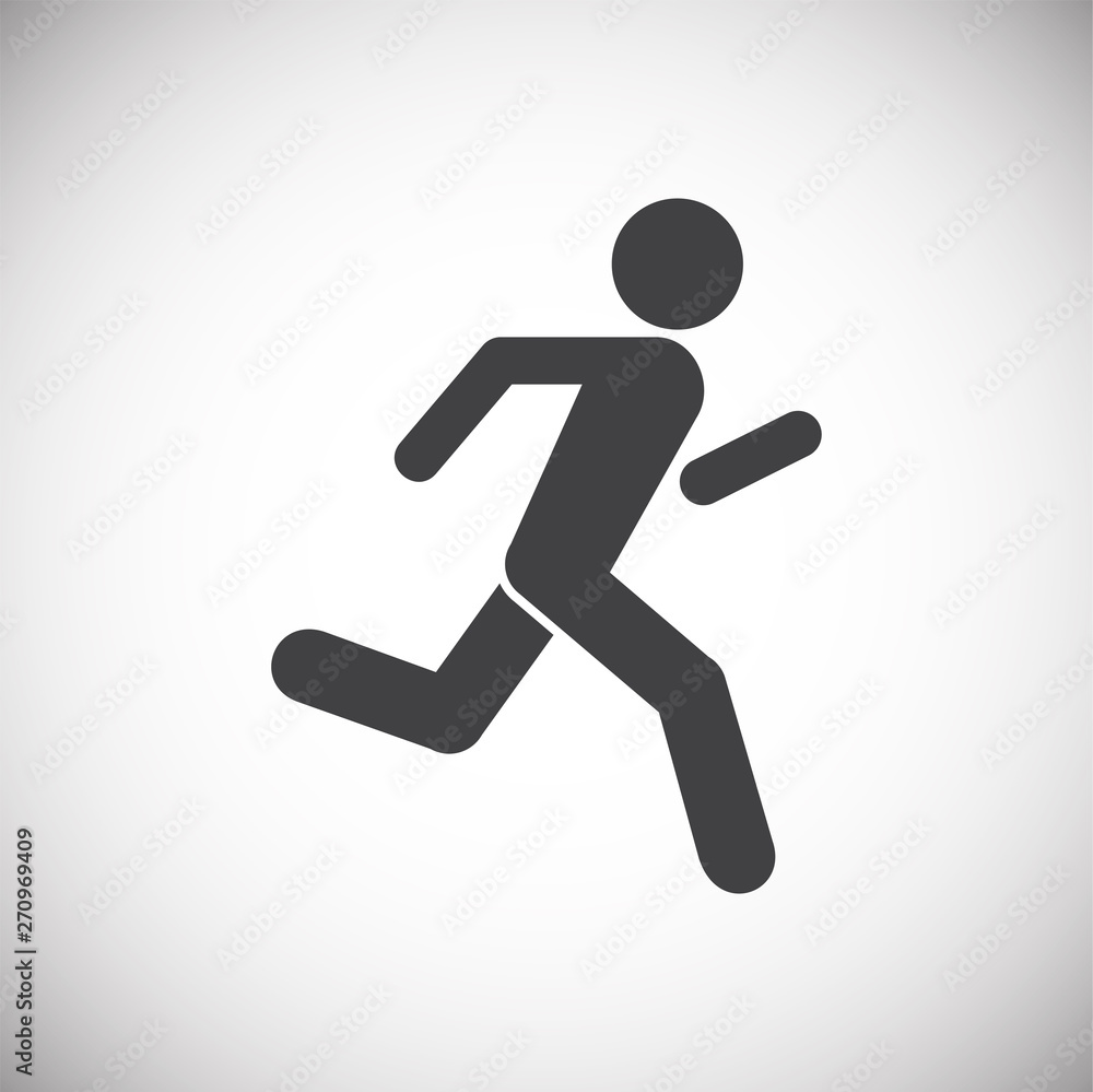 Running related icon on background for graphic and web design. Simple illustration. Internet concept symbol for website button or mobile app. Running related icon on background for graphic and web design. Simple illustration. Internet concept symbol for website button or mobile app.