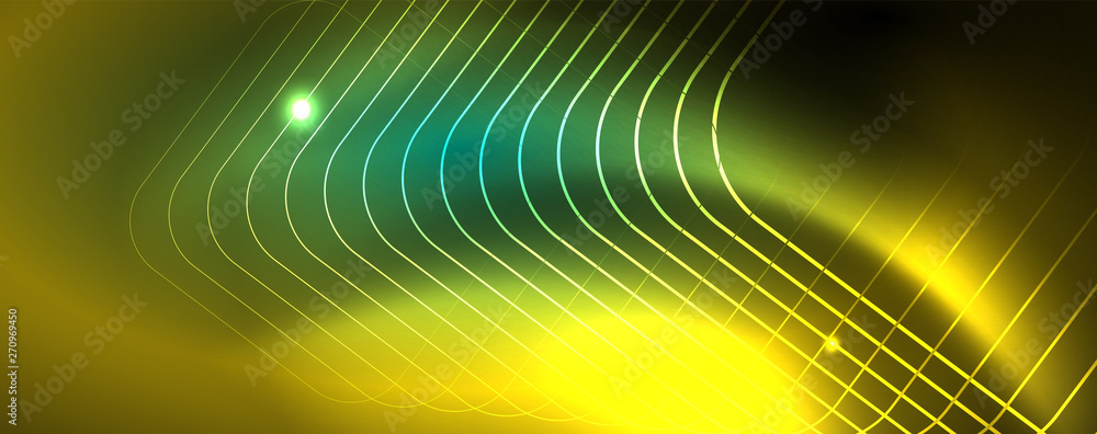 Shiny glowing design background, neon style lines, technology concept, vector Shiny glowing design background, neon style lines, technology concept, vector