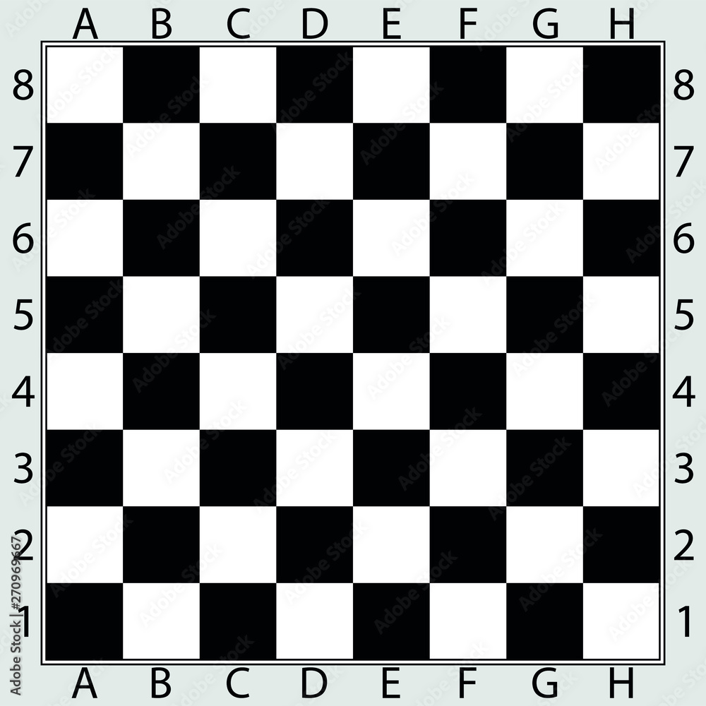 Fototapeta premium Chessboard with markings 