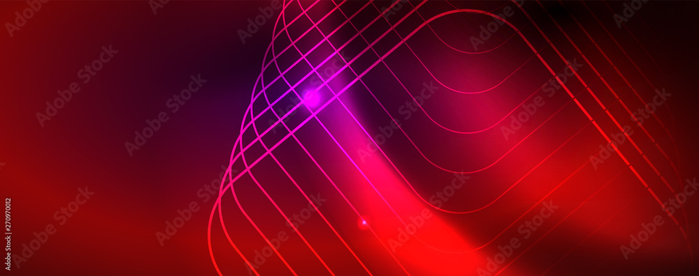 Shiny glowing design background, neon style lines, technology concept, vector Shiny glowing design background, neon style lines, technology concept, vector