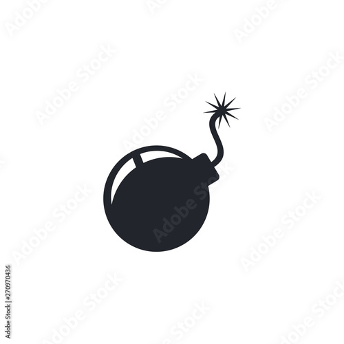 Explosion bomb symbol. Bomb icon,vector illustration. Flat design style. vector bomb icon illustration isolated on White background, bomb icons graphic design vector symbols. 