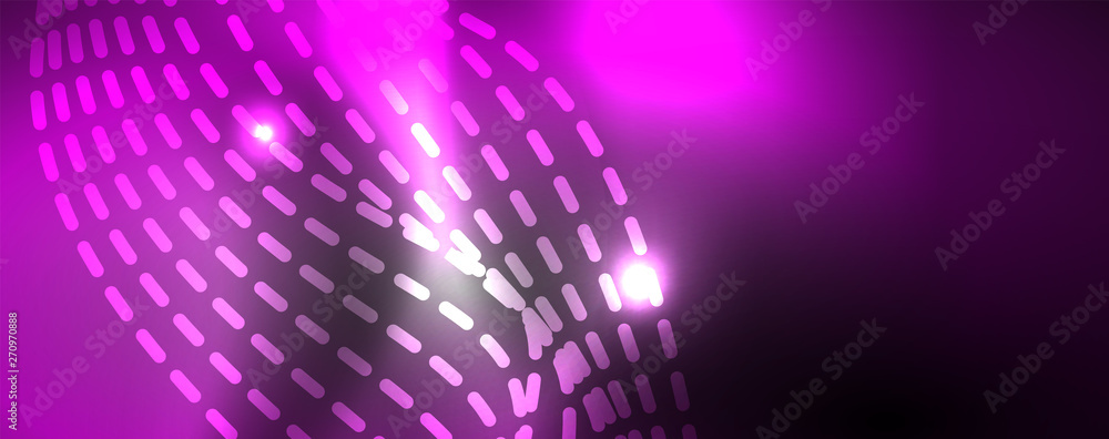 Neon vector wave lines abstract background, magic futuristic techno design Neon vector wave lines abstract background, magic futuristic techno design