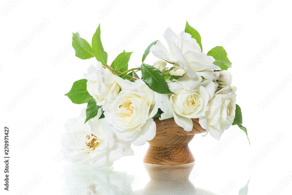 bouquet of beautiful white roses isolated on white bouquet of beautiful white roses isolated on white