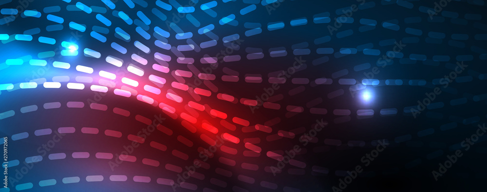 Smooth wave lines on blue neon color light background. Glowing abstract wave on dark, shiny motion, magic space light Smooth wave lines on blue neon color light background. Glowing abstract wave on dark, shiny motion, magic space light