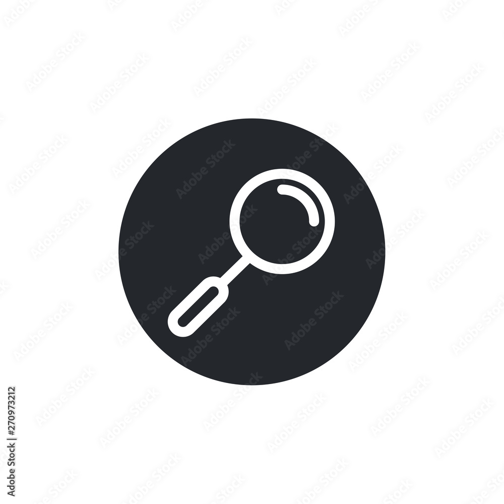 Search icon vector. flat icon magnifying glass symbol Search icon vector. flat icon magnifying glass symbol