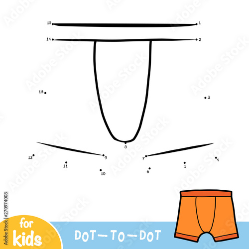 Numbers game, education dot to dot game, Pants
