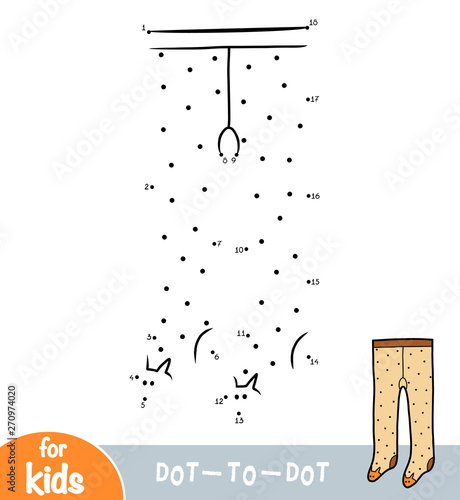 Numbers game, education dot to dot game, Kids tights