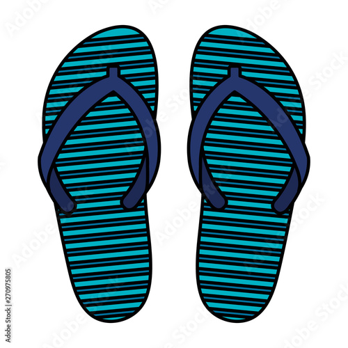 summer flip flops accessories icon