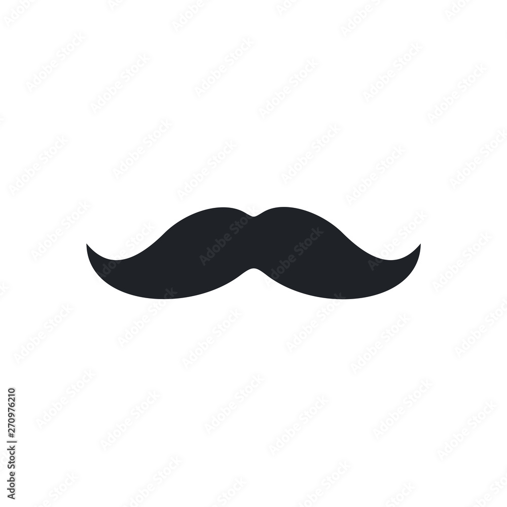 Italy mustache icon on white background. Simple illustration of italy mustache vector icon for web Italy mustache icon on white background. Simple illustration of italy mustache vector icon for web