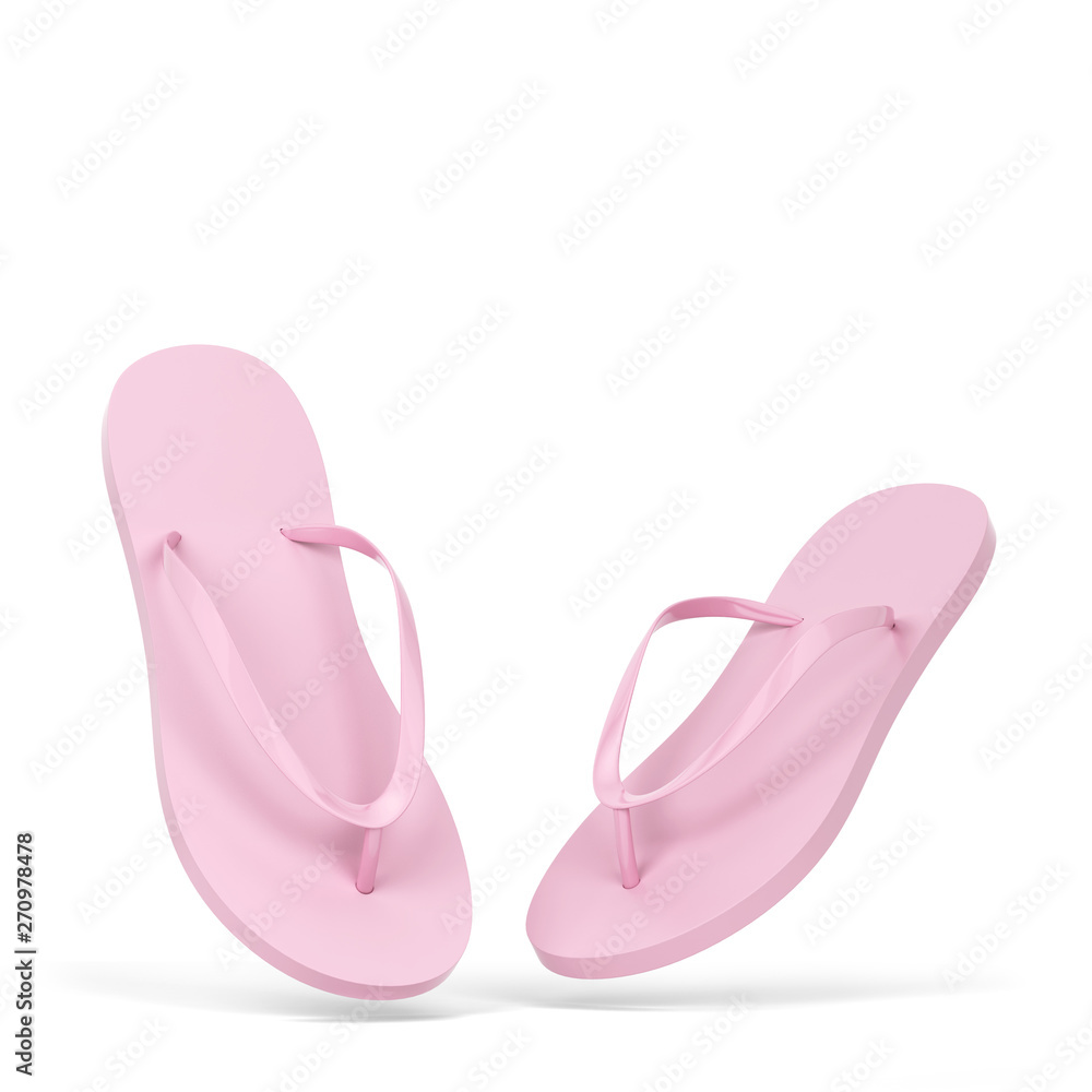 Blank pair of flip flops mockup Blank pair of flip flops mockup