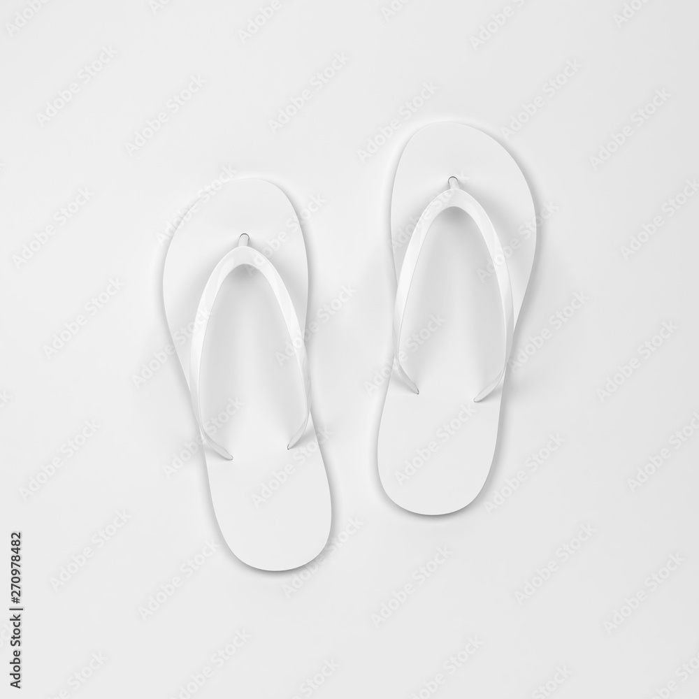 Blank pair of flip flops mockup Blank pair of flip flops mockup