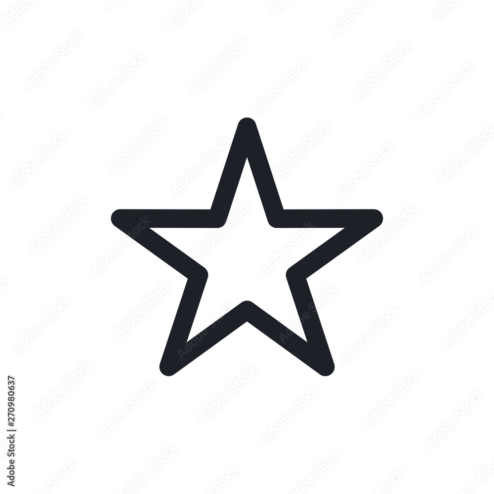 Star icon. Flat icon star symbol Vector Logo Template Star icon. Flat icon star symbol Vector Logo Template
