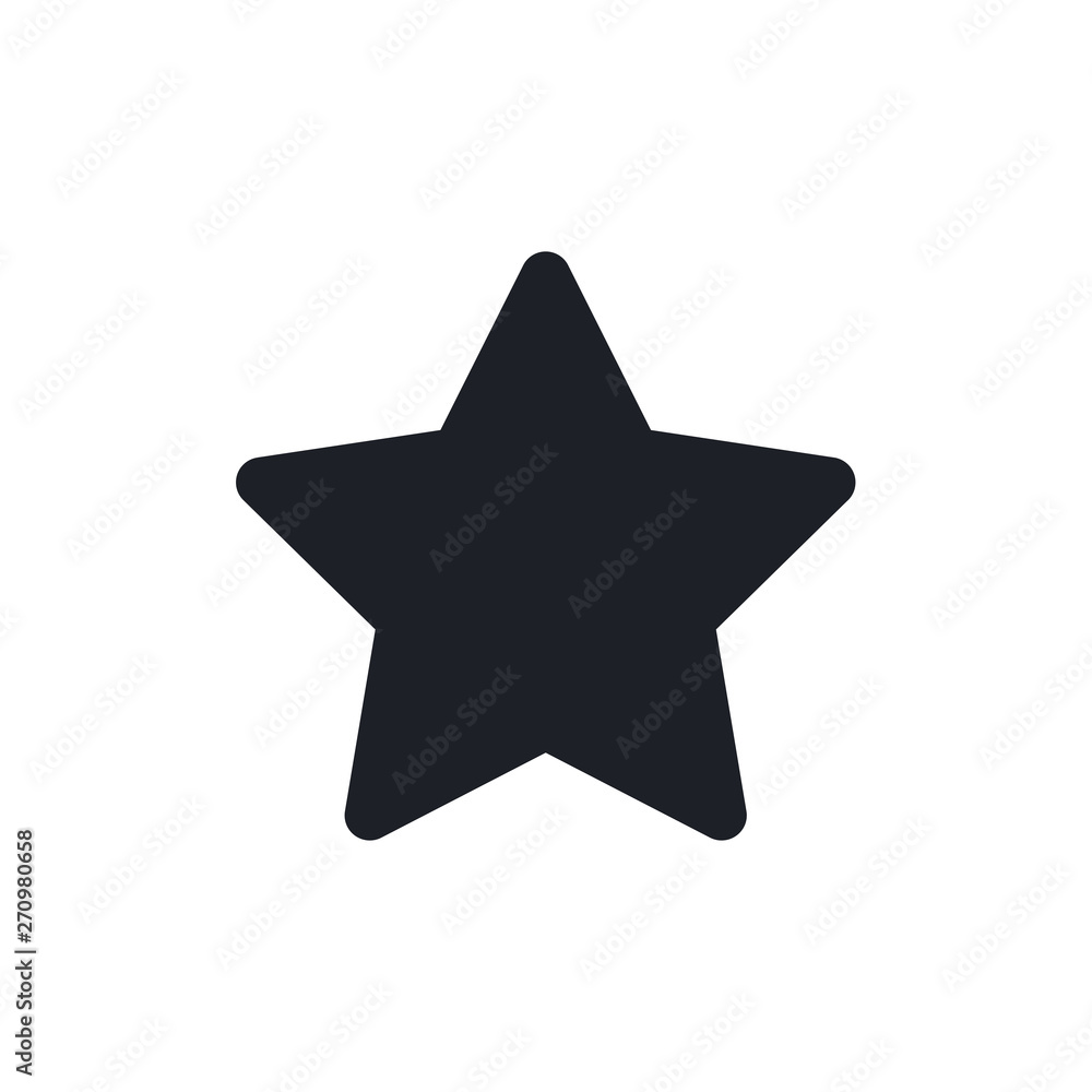 Star icon. Flat icon star symbol Vector Logo Template Star icon. Flat icon star symbol Vector Logo Template