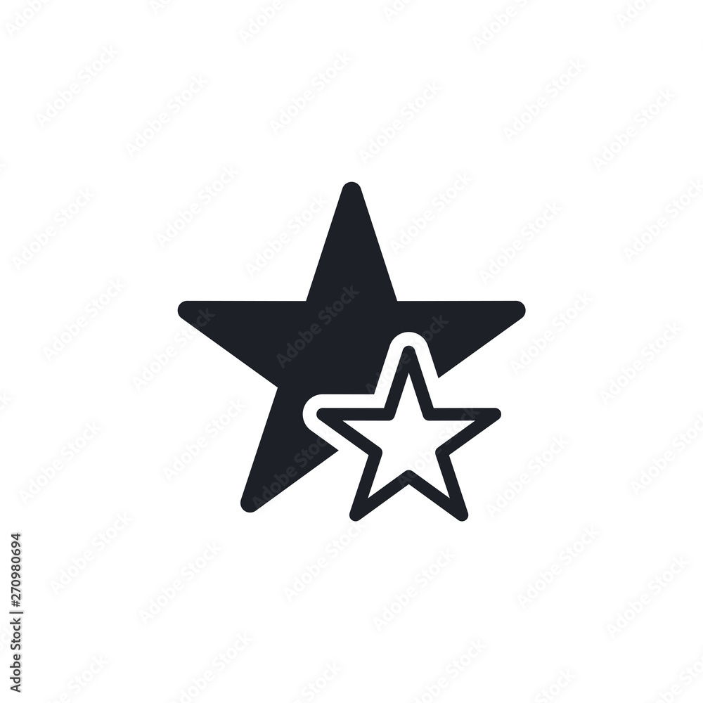 Star icon. Flat icon star symbol Vector Logo Template Star icon. Flat icon star symbol Vector Logo Template