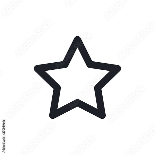 Star icon. Flat icon star symbol Vector Logo Template