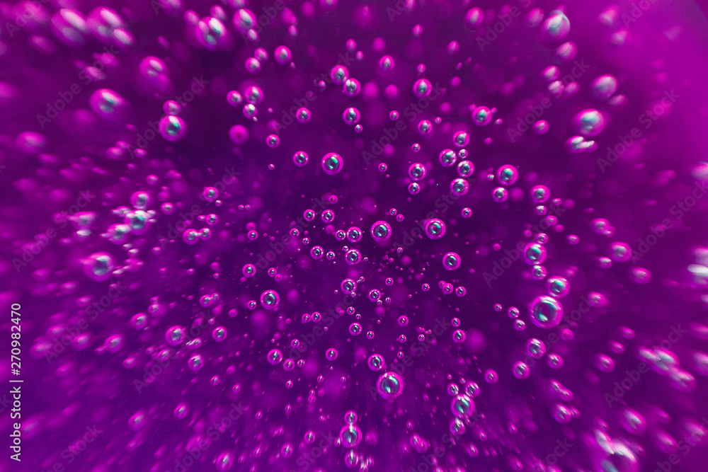 Pink background with bubbles