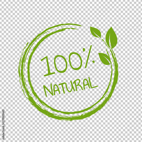 100% Natural Product Transparent Background