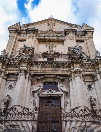 Saint Benedict Church in Catania on the island of Sicily, Italy