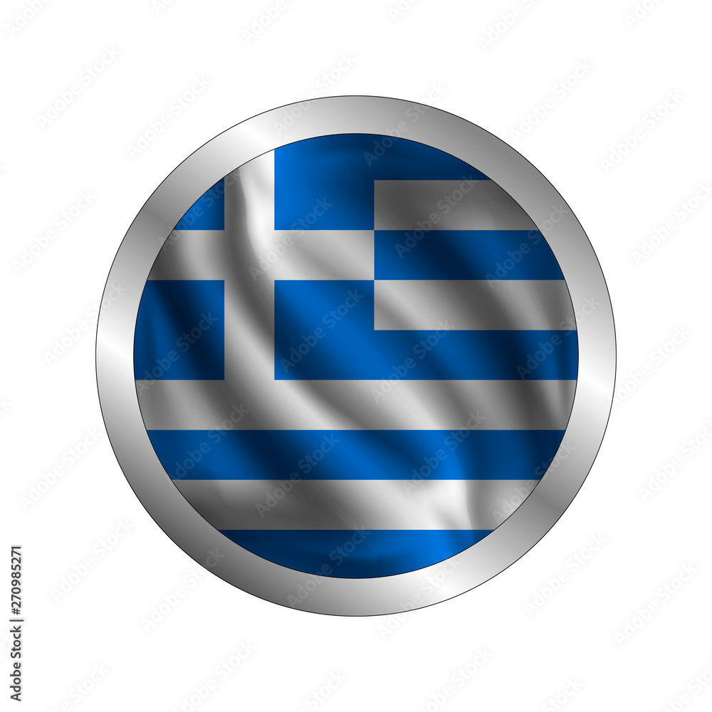 Waving Greeks flag, the flag of Greece, vector illustration Waving Greeks flag, the flag of Greece, vector illustration