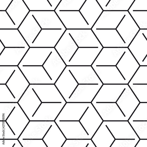 3D Fototapete Schwarze - Fototapete Isometric cube pattern