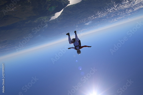 Skydiving over Norway