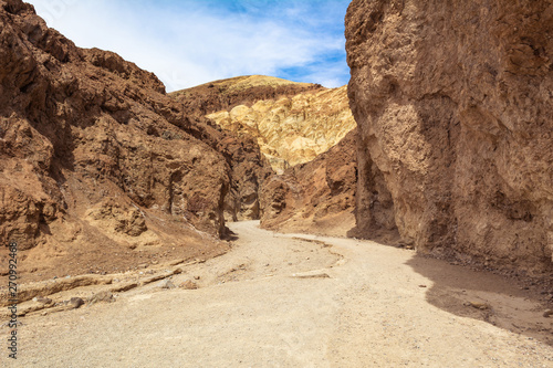 Beautiful Golden Canyon Trailhead in Death Valley National Park. California, USA