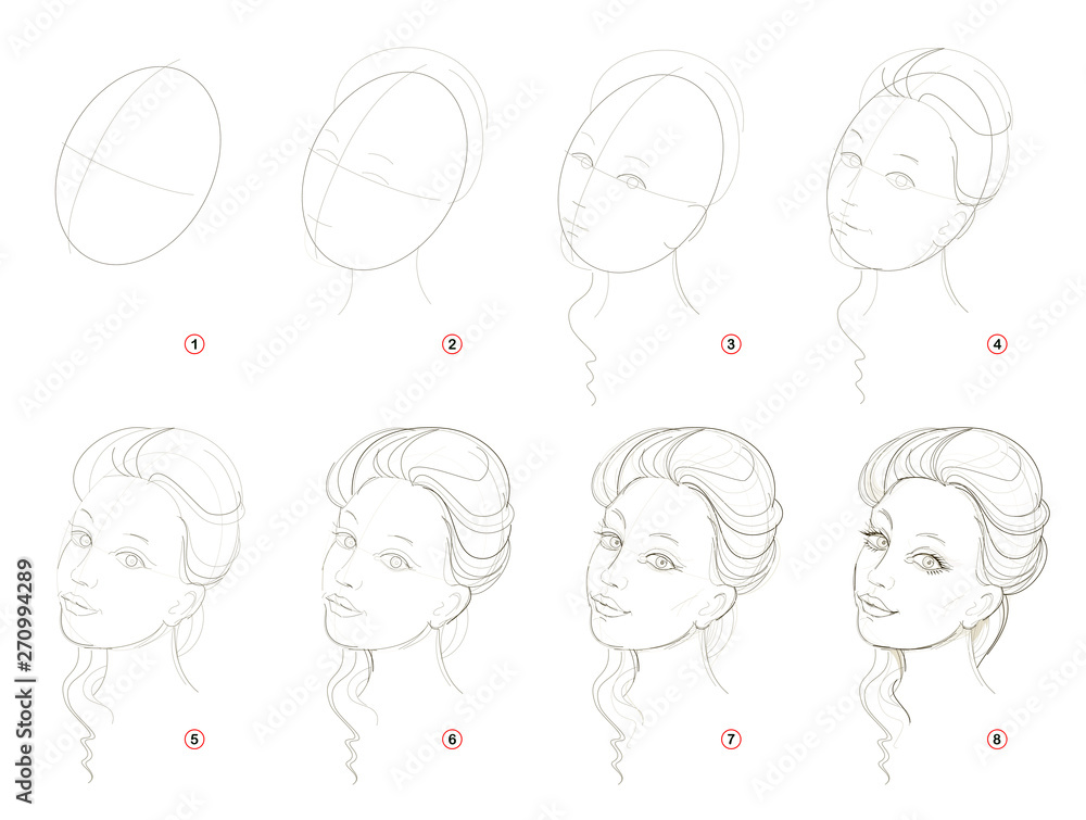 How to draw a beautiful girl step by step, Pencil Sketch for beginners, Pencil drawing easy, pencil, drawing, How to draw a beautiful girl step  by step