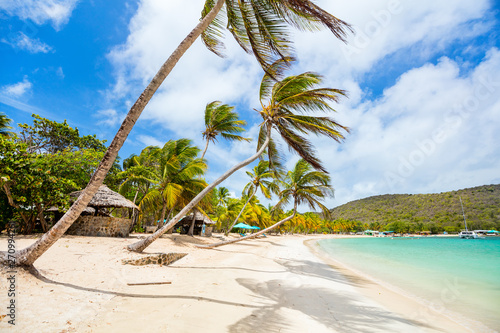 Idyllic beach at Caribbean