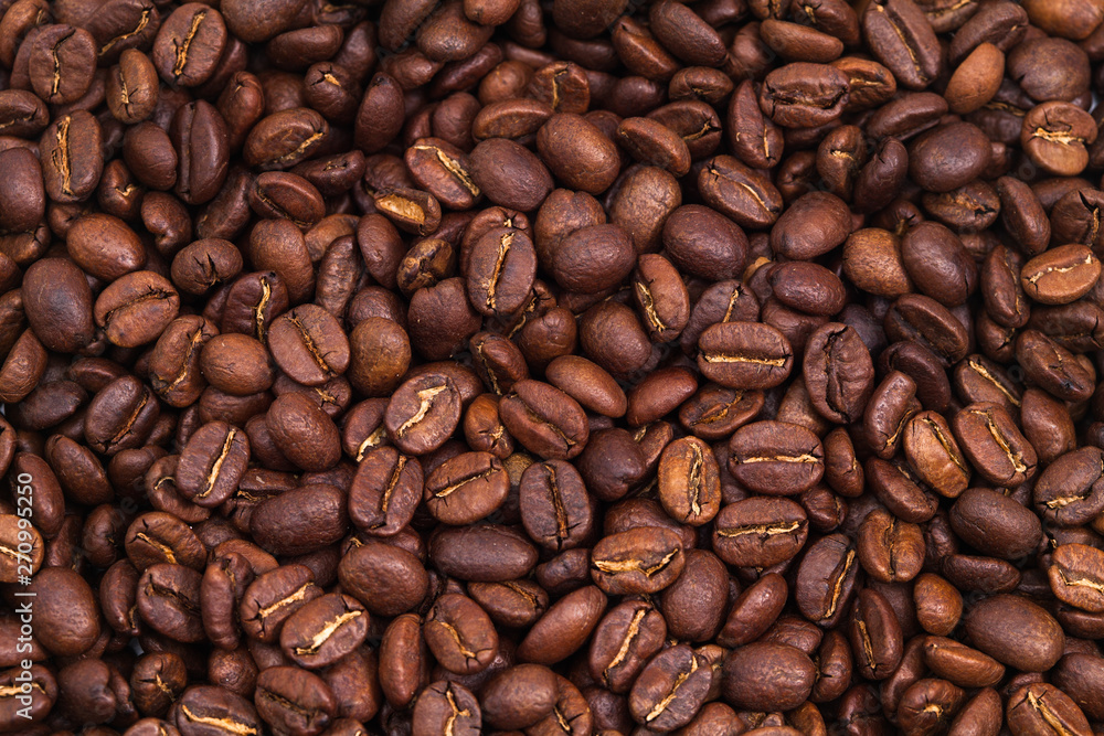 Obraz premium Background of Roasted coffee beans