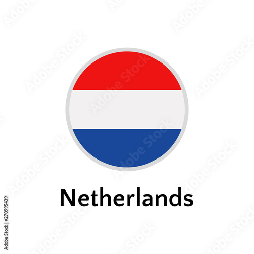 Netherlands flag round flat icon, european country vector illustration Free Download Netherlands flag round flat icon, european country vector illustration - GFXLoad