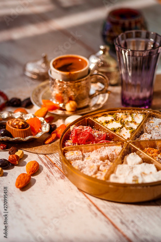 Traditional Turkish delight on Bayram