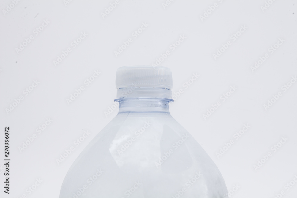 Frozen drinking water in clear bottle Frozen drinking water in clear bottle