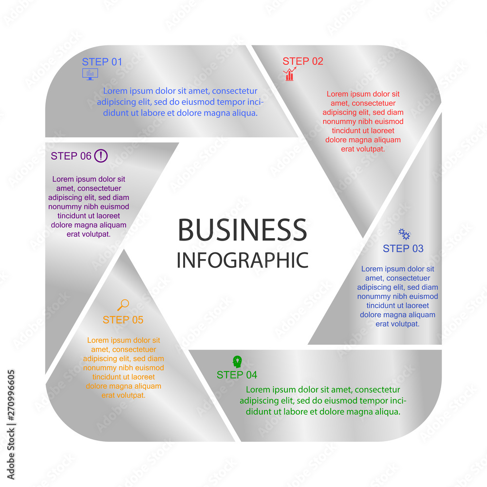 Business InfoGraphics, Hexagon diagram, Process Design, Marketing presentation , section banner Business InfoGraphics, Hexagon diagram, Process Design, Marketing presentation , section banner
