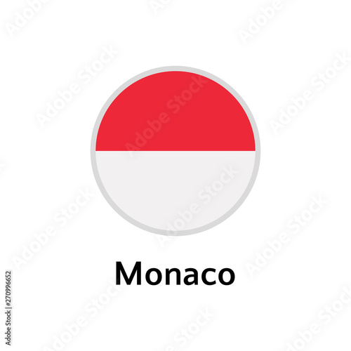 Monaco flag round flat icon, european country vector illustration Free Download Monaco flag round flat icon, european country vector illustration - GFXLoad