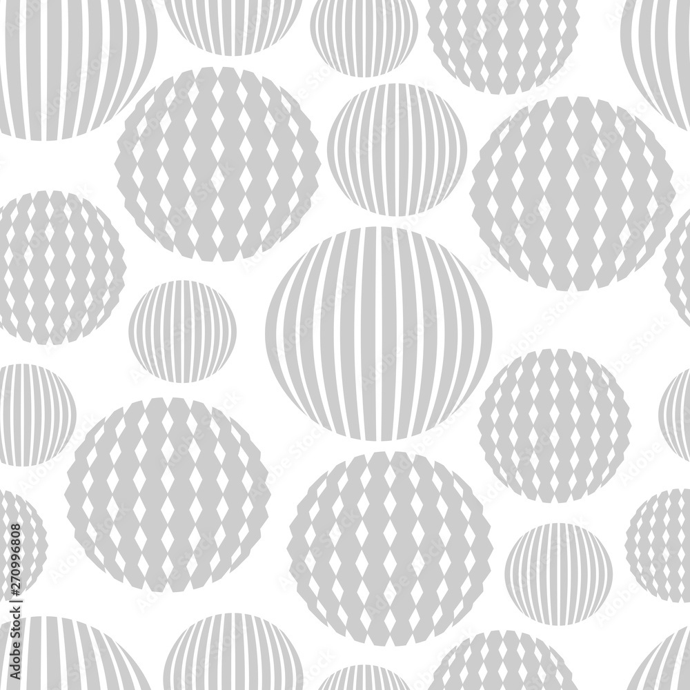 Abstract seamless pattern with textured circles. Vector illustration. Abstract seamless pattern with textured circles. Vector illustration.