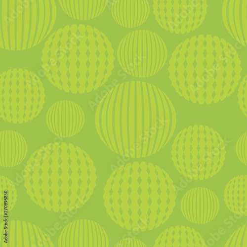 Abstract seamless pattern with textured circles. Vector illustration.
