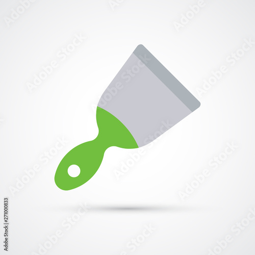 Colored putty knife icon tool trendy symbol. Vector illustration